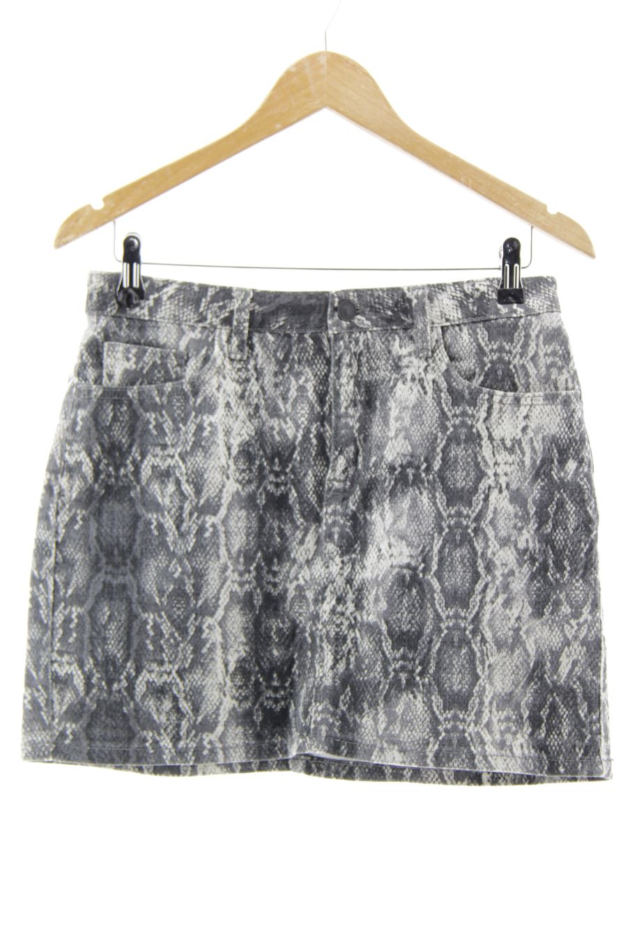 Jupe Zara de la taille M, de couleur animal print de denim