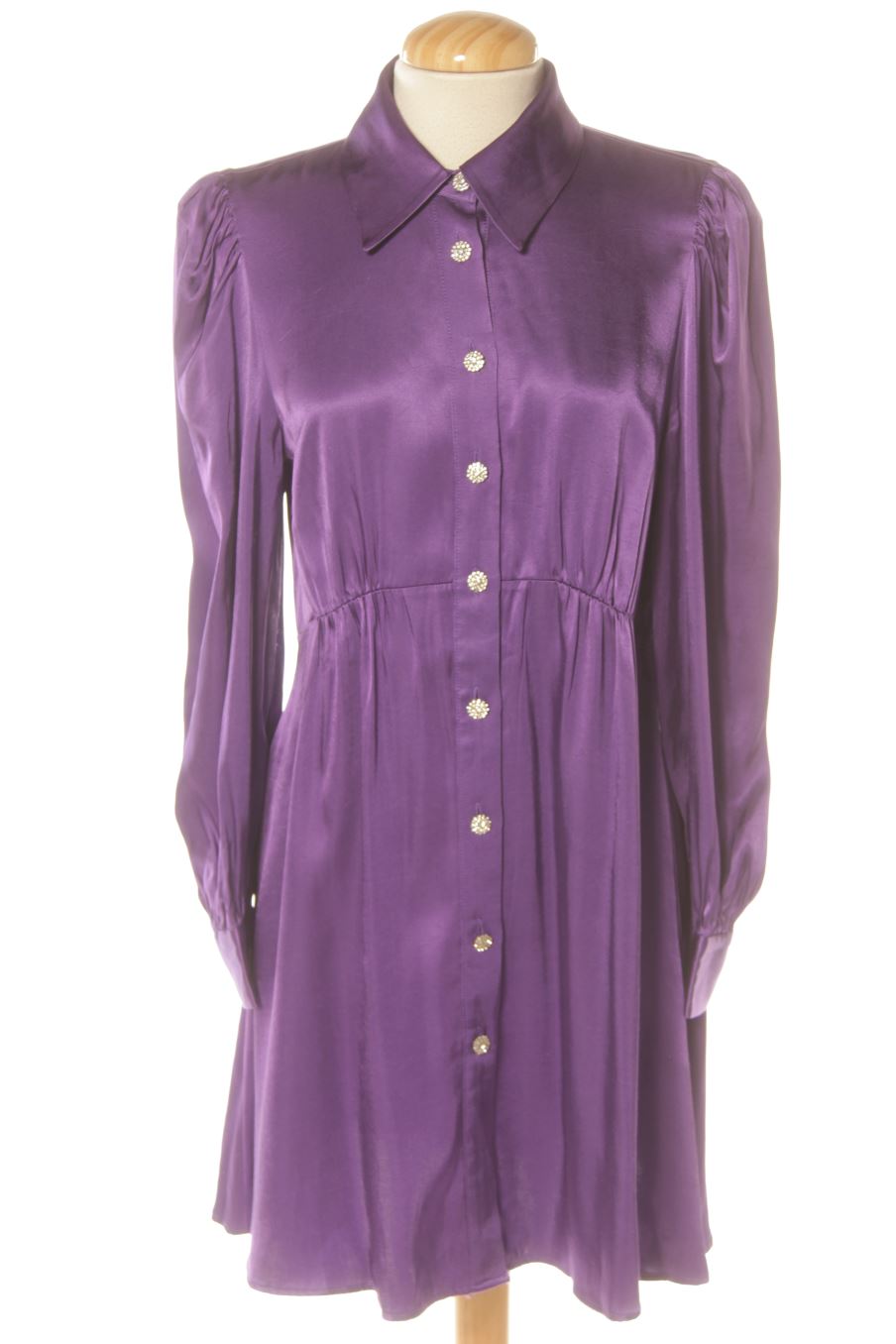 Vestito casual de Zara de la talla M, de color viola