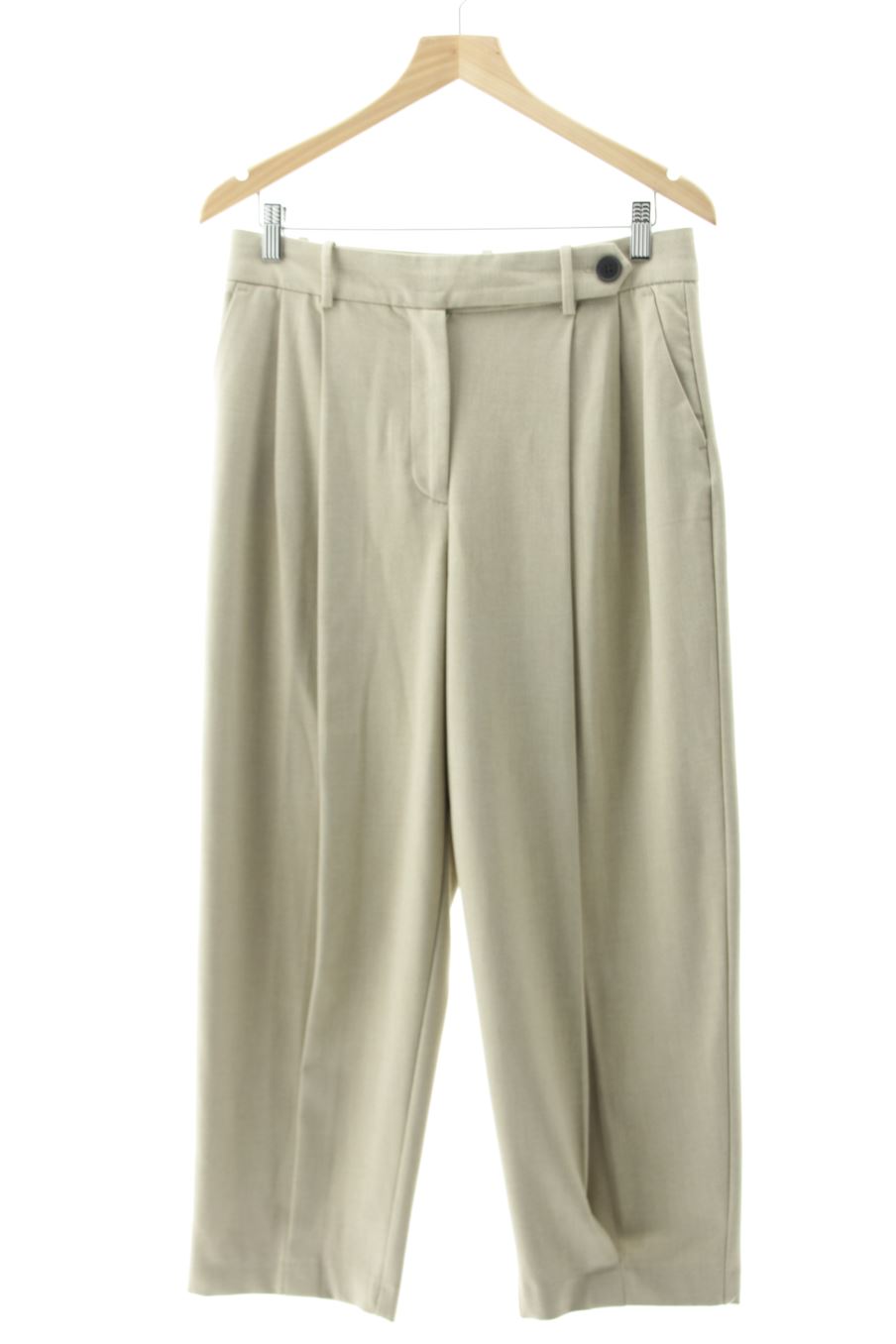 Pantalon Zara de la taille M, de couleur beige