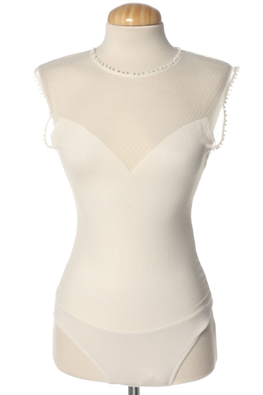 Body de Bershka de la talla S, de color bianco