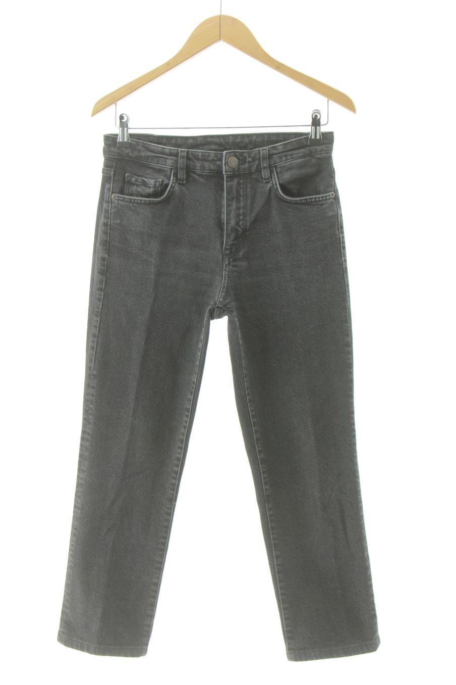 Jeans Massimo Dutti de la taille 36, de couleur noir de denim