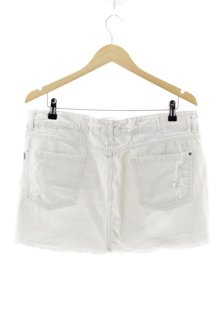 Jupe Tiffosi de la taille 46, de couleur blanc de denim