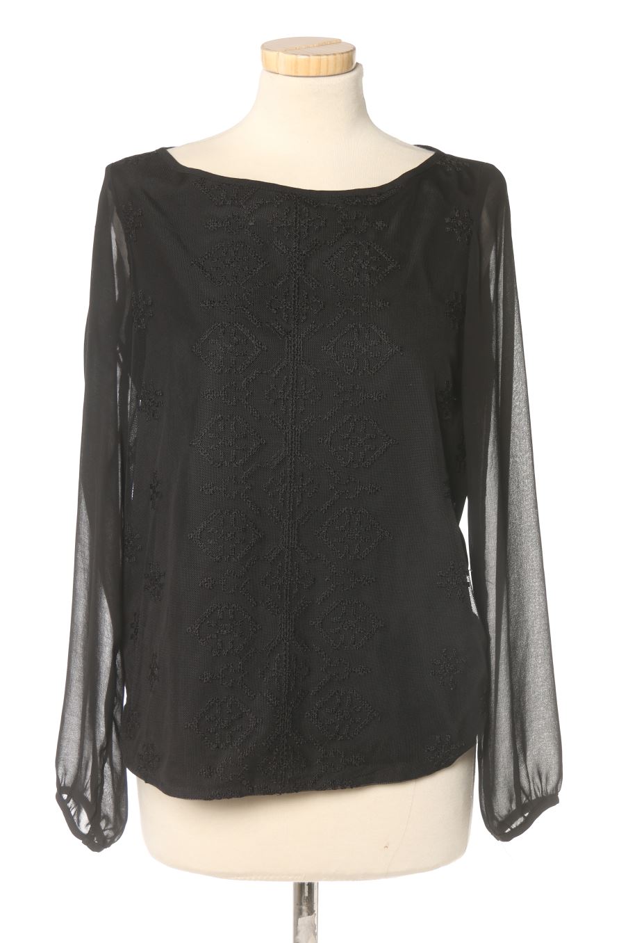 Blouse à manches longues Promod de la taille 36, de couleur noir
