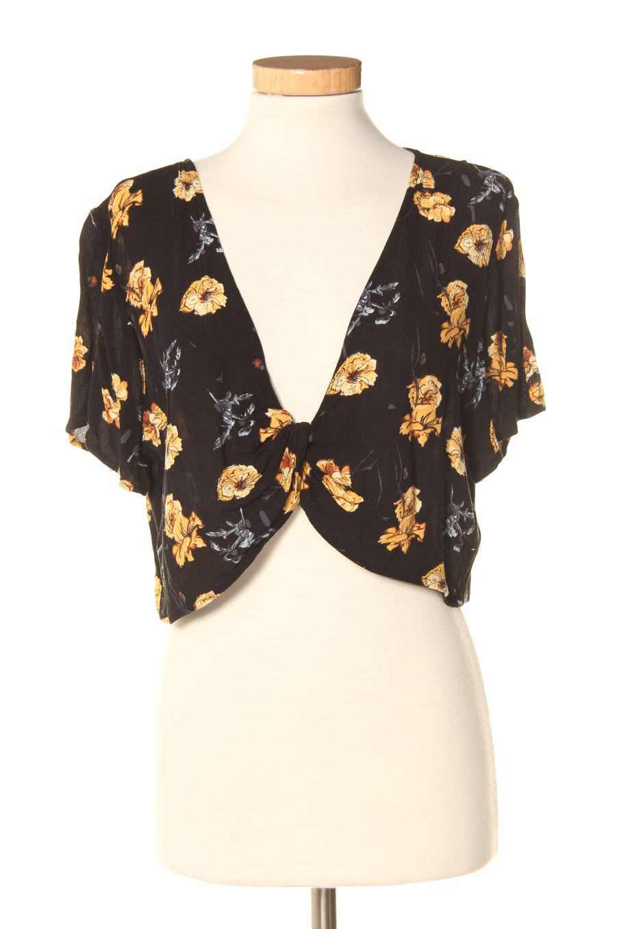 Blouse à manches courtes Pull & Bear de la taille M, de couleur fleurs
