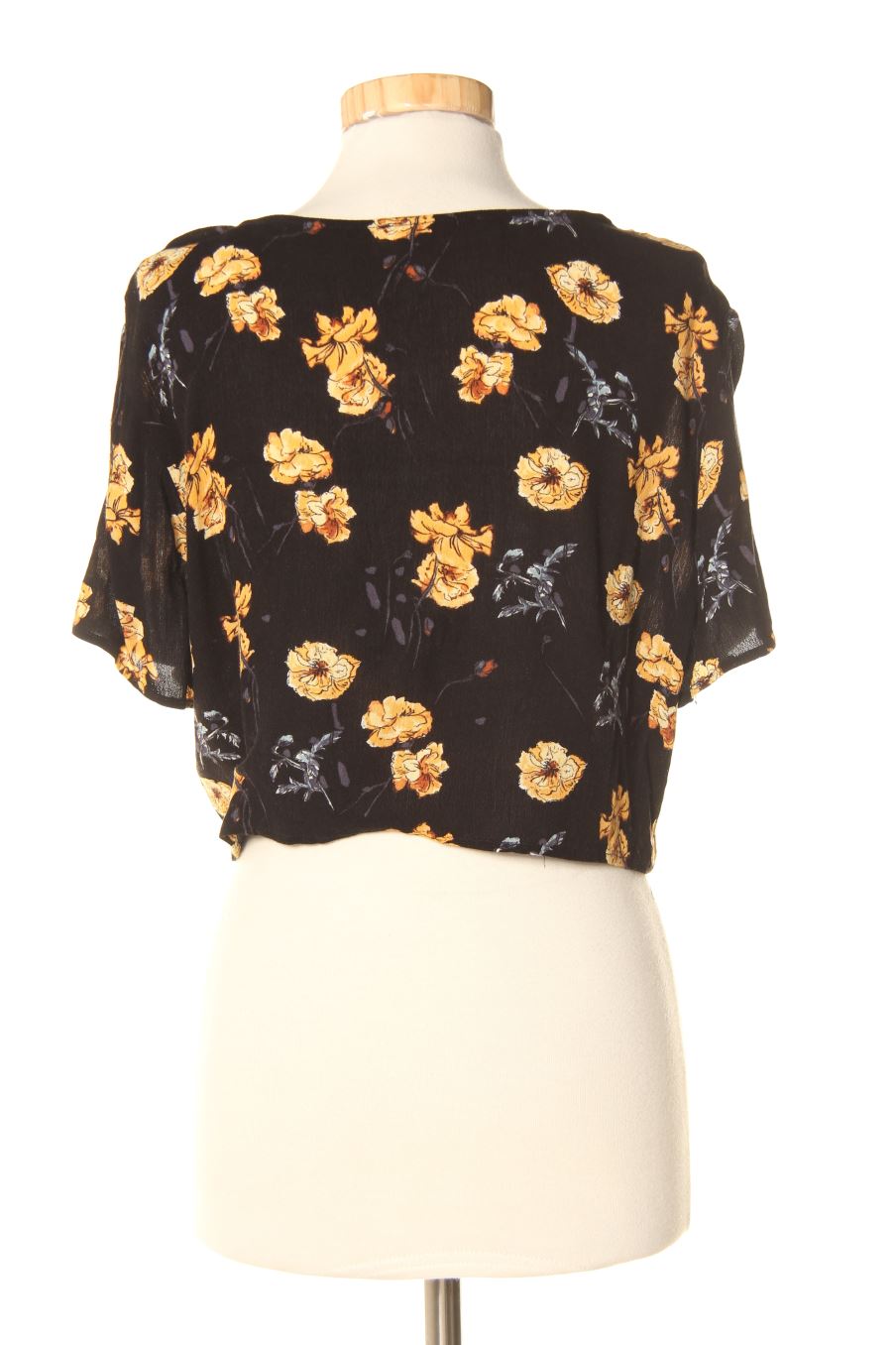 Blouse à manches courtes Pull & Bear de la taille M, de couleur fleurs