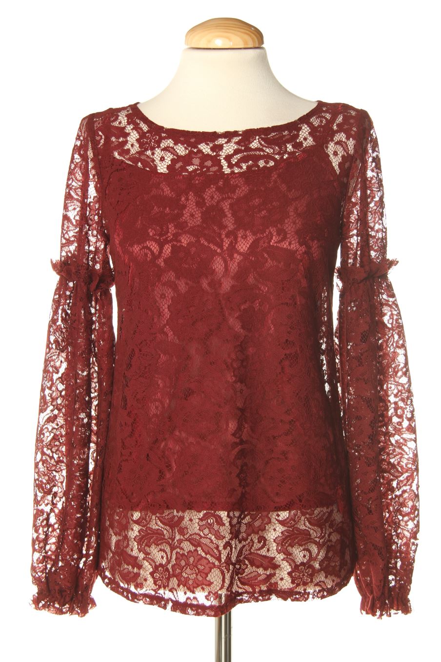 Blouse à manches longues Fórmula Joven de la taille 36, de couleur bordeaux