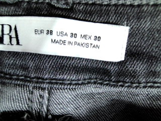 Vaquero de Zara de la talla 38