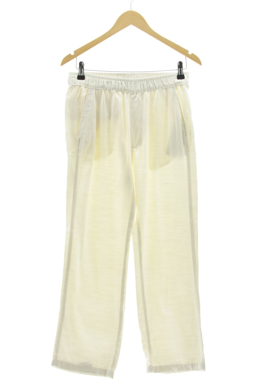 Pantaloni casual de Zara de la talla XS, de color bianco