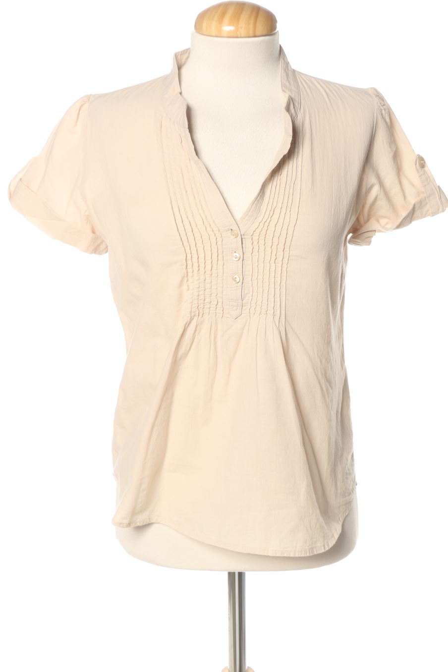 Blusa a maniche corte de H&M de la talla 36, de color beige