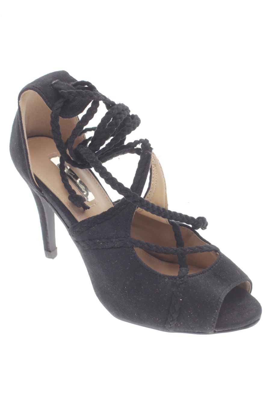 Sandalias tacon de Agalée de la talla 36, de color negro de