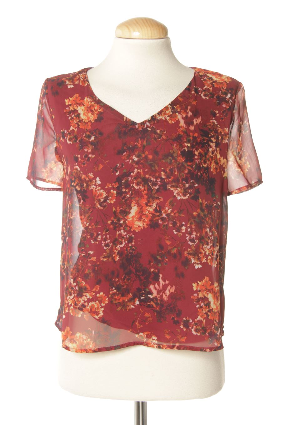 Blouse à manches courtes Mango de la taille S, de couleur fleurs