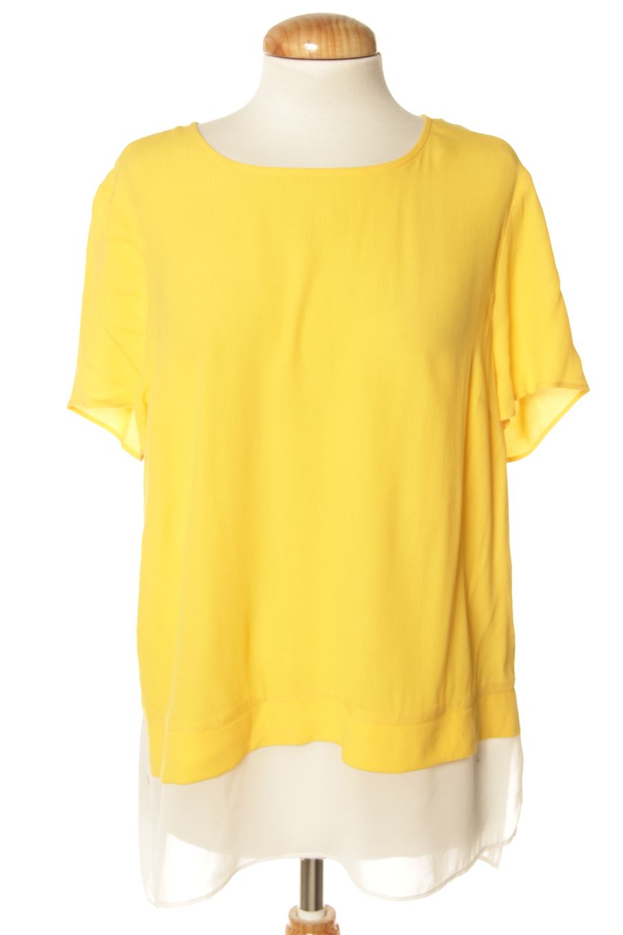 Blouse à manches courtes Kiomi de la taille M, de couleur jaune