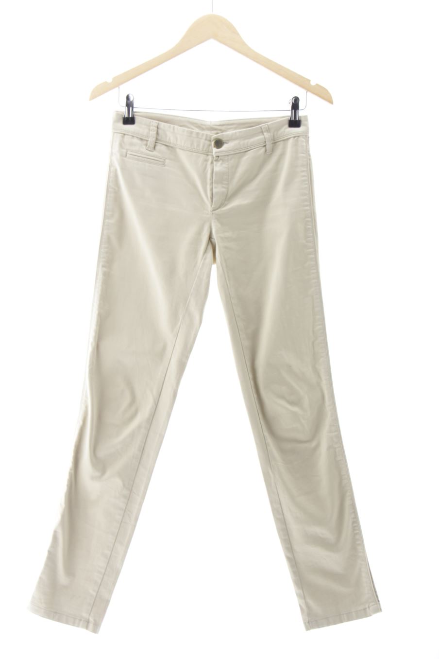 Vaquero de Massimo Dutti de la talla 34, de color beige de ropa vaquera