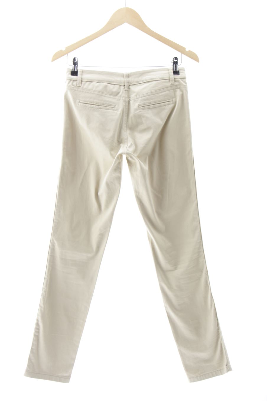 Vaquero de Massimo Dutti de la talla 34, de color beige de ropa vaquera