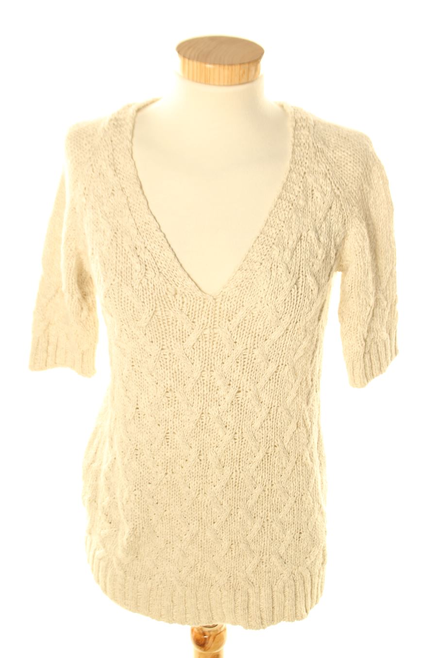 Sweat Femme Massimo Dutti – Beige – Taille M (UK 14) – Coton – Occasion Très Bon état