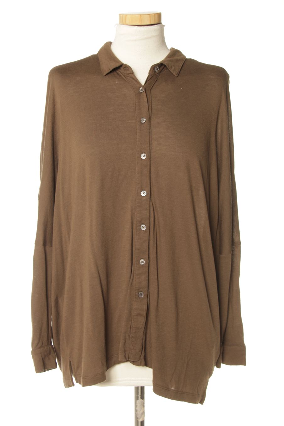 Chemise Monoprix de la taille M, de couleur marron