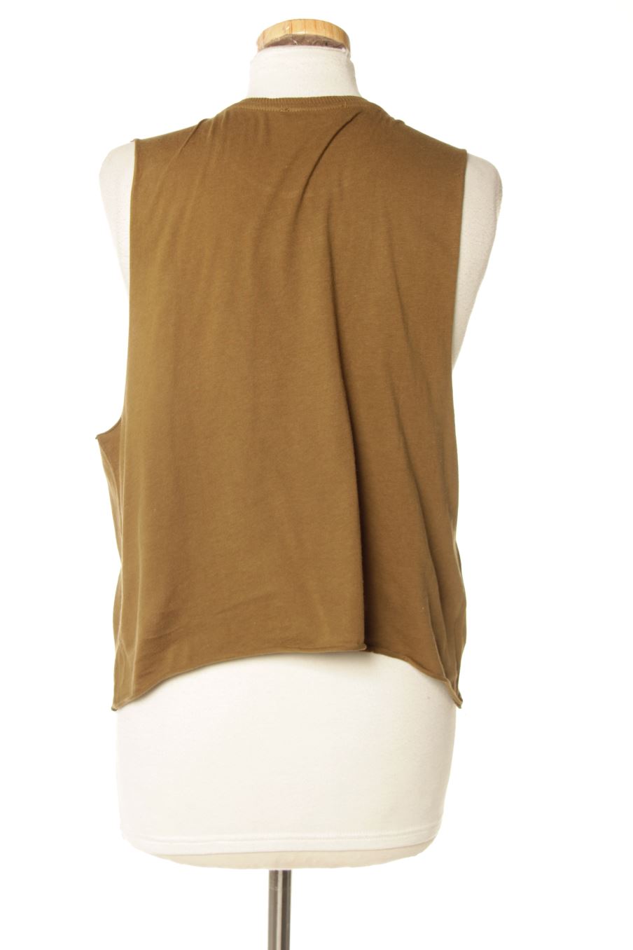 Camiseta sin mangas de Pull & Bear de la talla L, de color marrón
