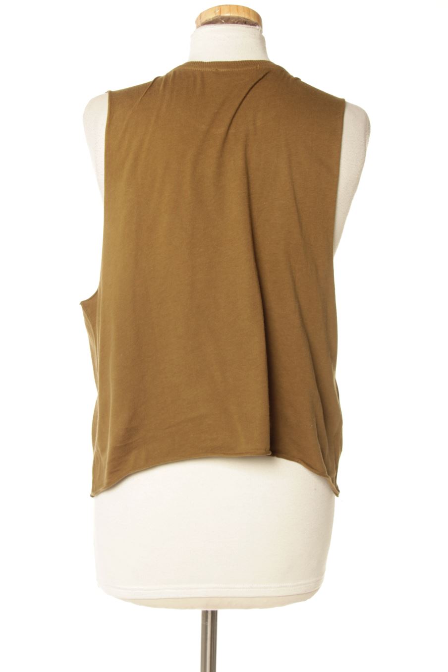 Camiseta sin mangas de Pull & Bear de la talla L, de color marrón