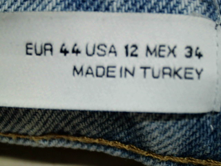 Vaqueros de Zara de la talla 44, de color azul de ropa vaquera