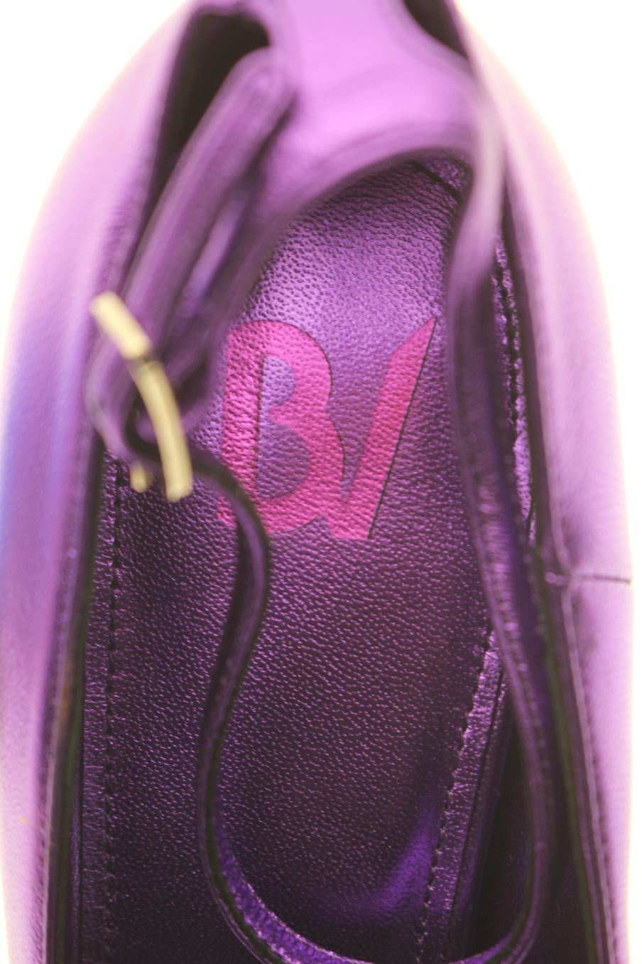 Zapatos de tacon de BV de la talla 38, de color morado de