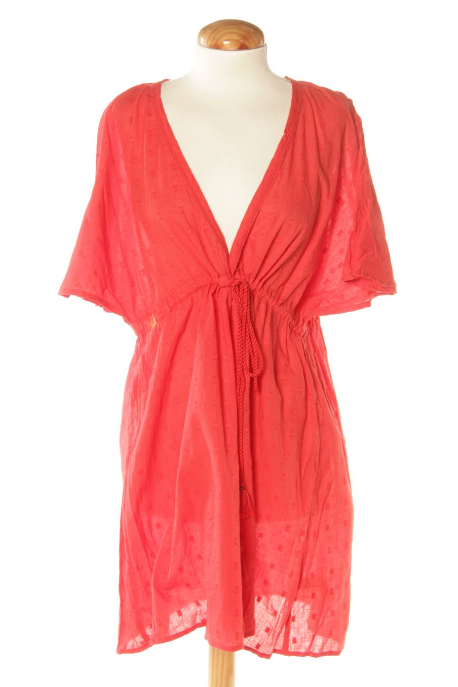 Robe casual Enfasis de la taille Taille unique, de couleur rouge