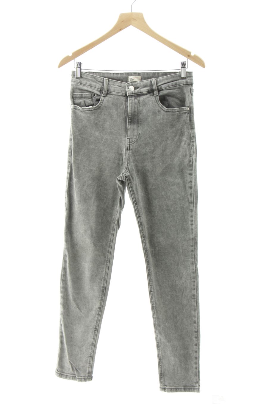 Jeans Camaieu de la taille 38, de couleur gris de denim