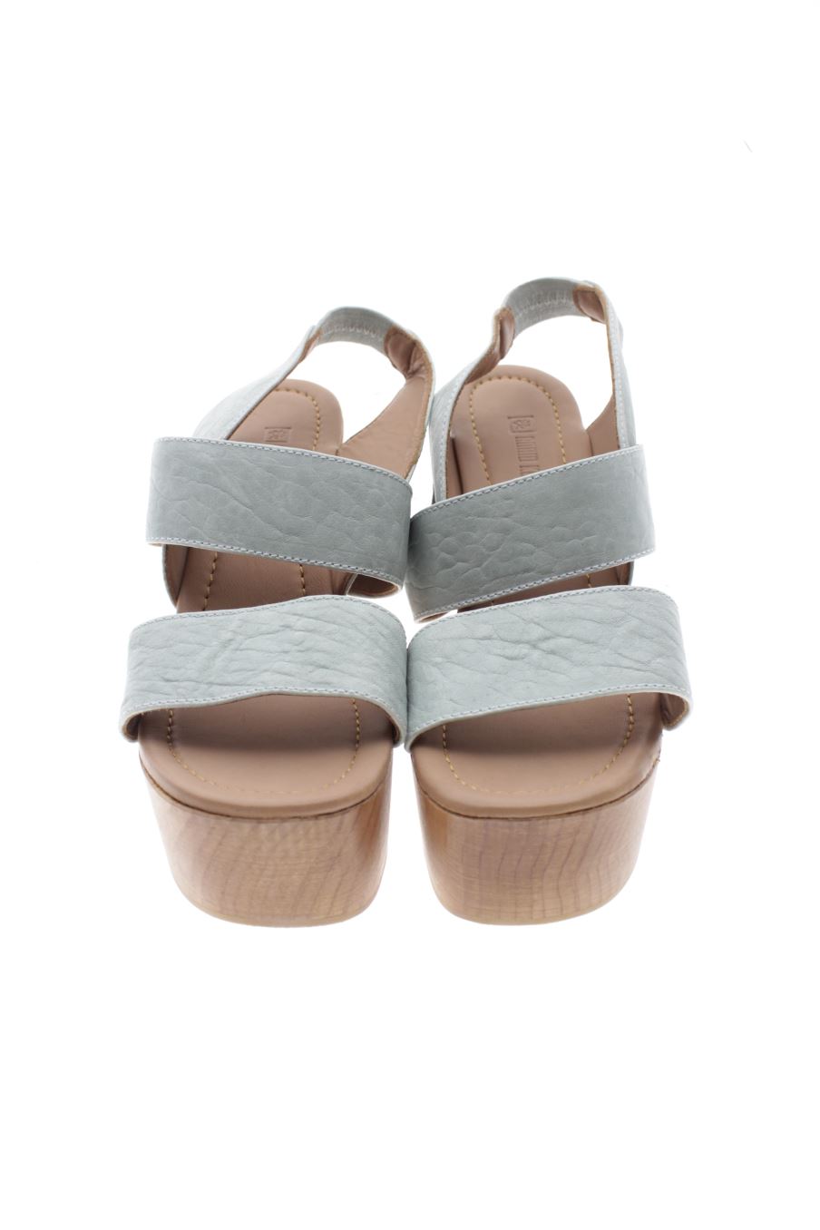 Sandalias tacon de anaid kupuri de la talla 39, de color azul de