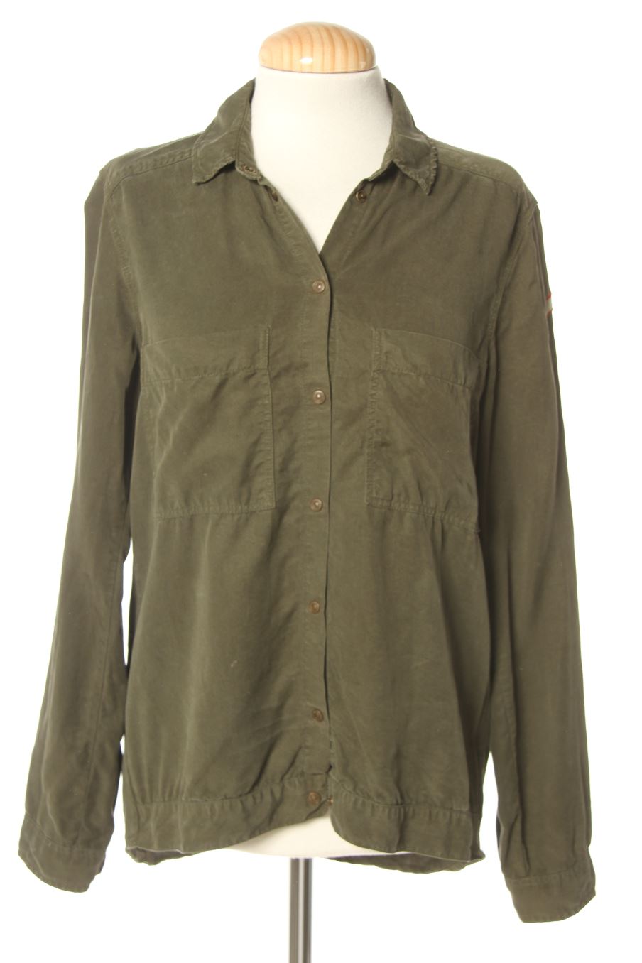 Chemise Zara de la taille XS, de couleur vert