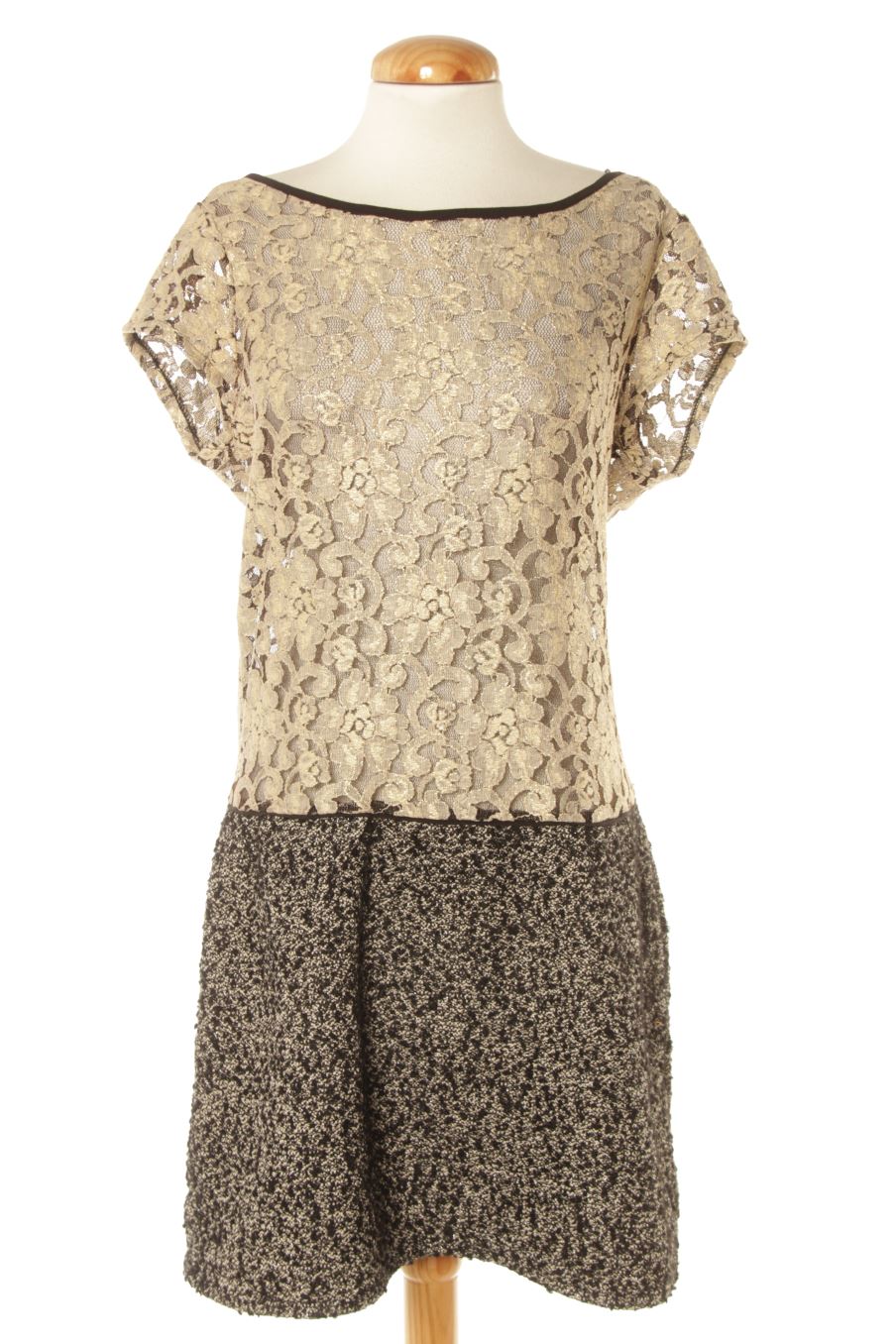Robe dorée naf naf 2025