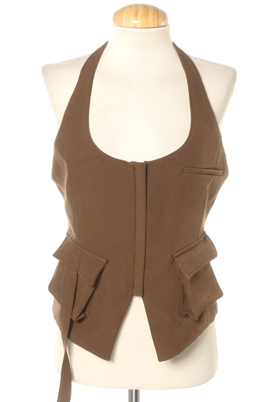 Top Zara de la taille M, de couleur marron