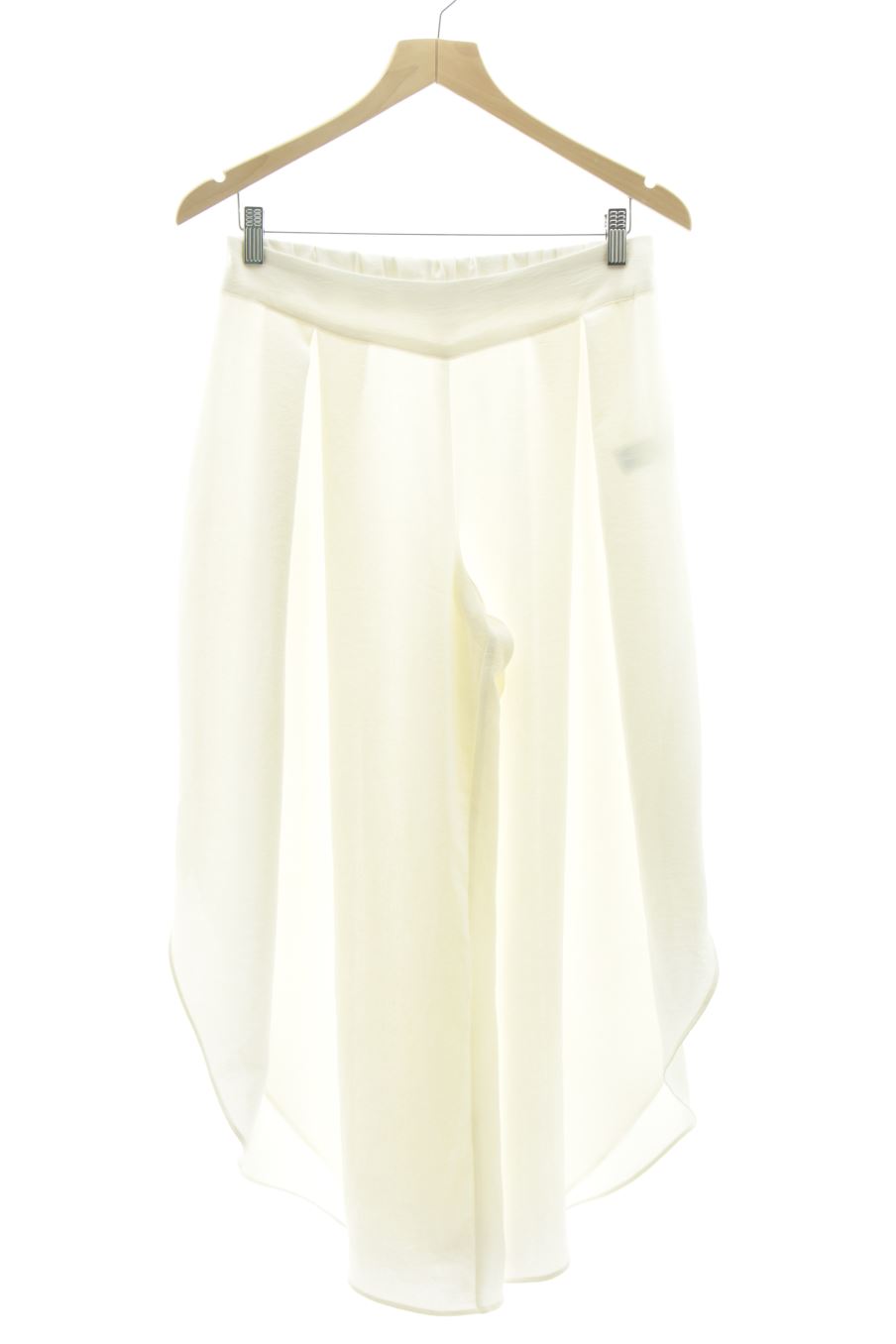 Pantalón Casual de Zara de la talla M, de color blanco