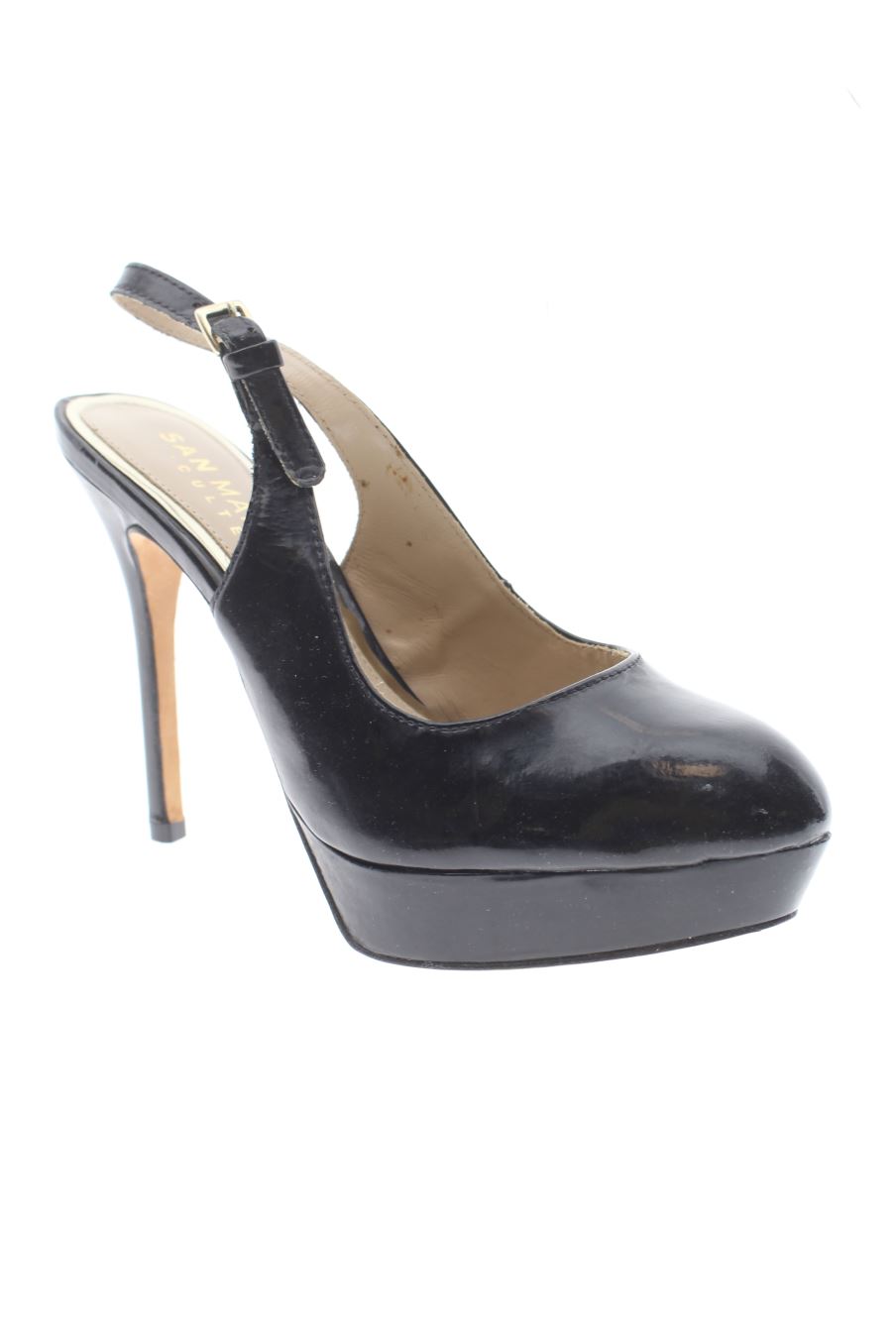Sandalias tacon de San Marina de la talla 37, de color negro de