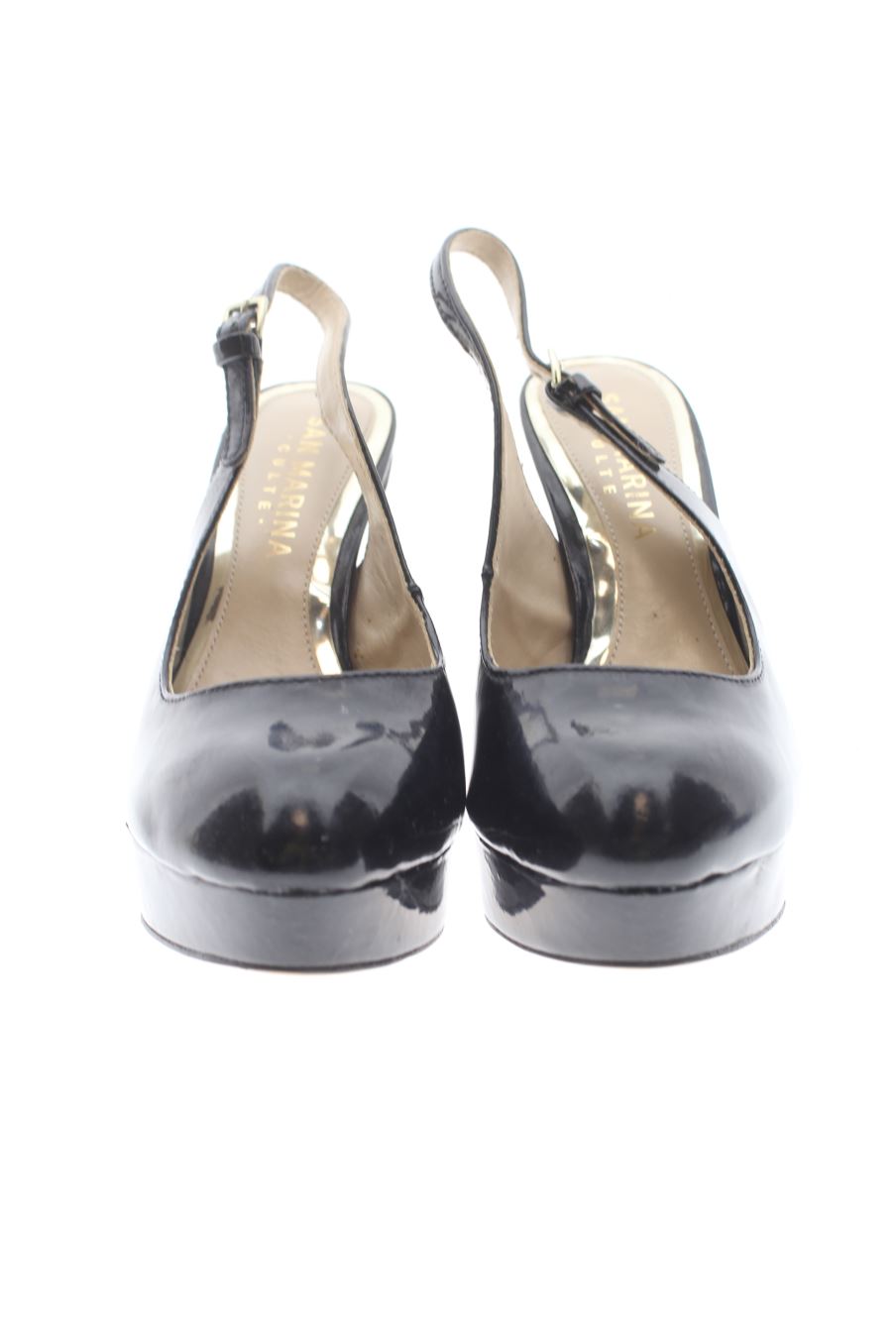 Sandalias tacon de San Marina de la talla 37, de color negro de