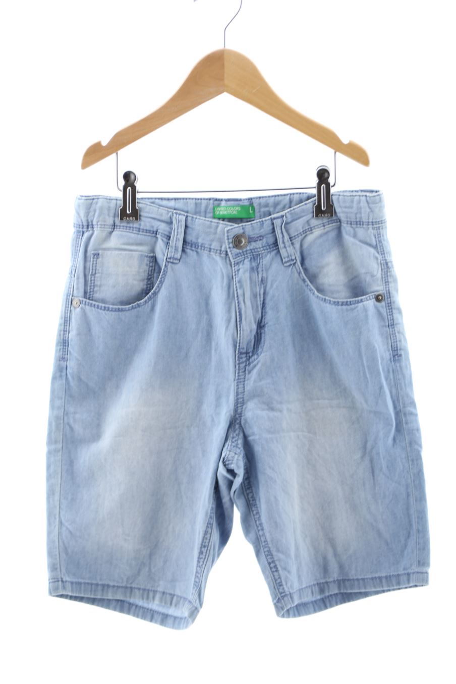Vaqueros cortos de Benetton de la talla 8 años de denim de segunda mano