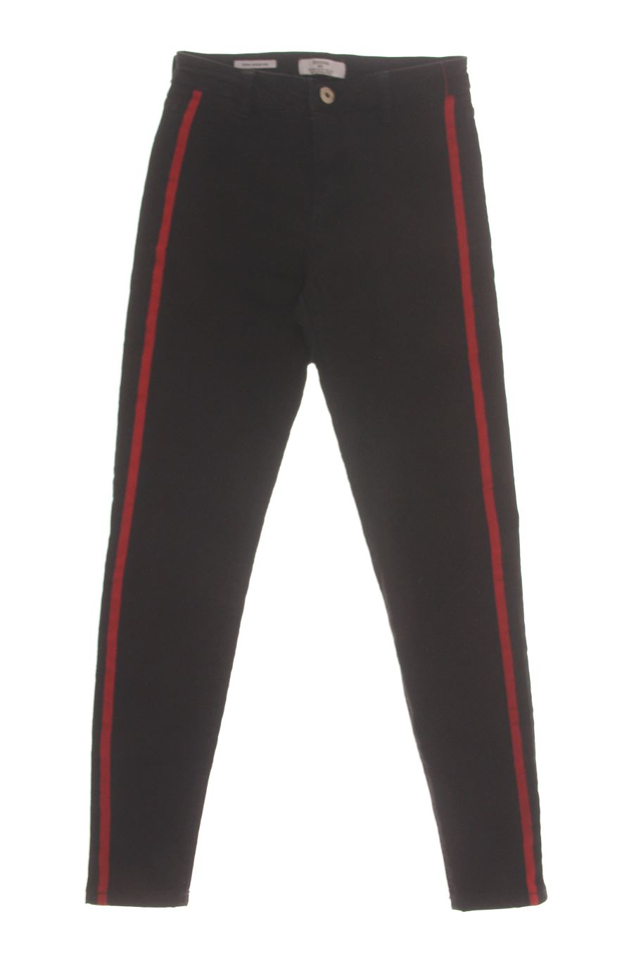 Vaqueros de Bershka de la talla 36, de color negro de ropa vaquera