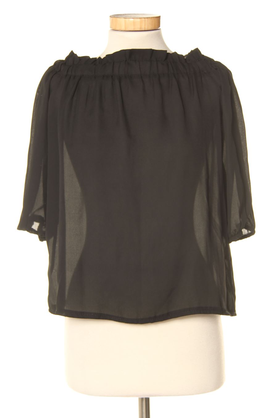 Blouse à manches courtes PERCENTIL de la taille S, de couleur noir