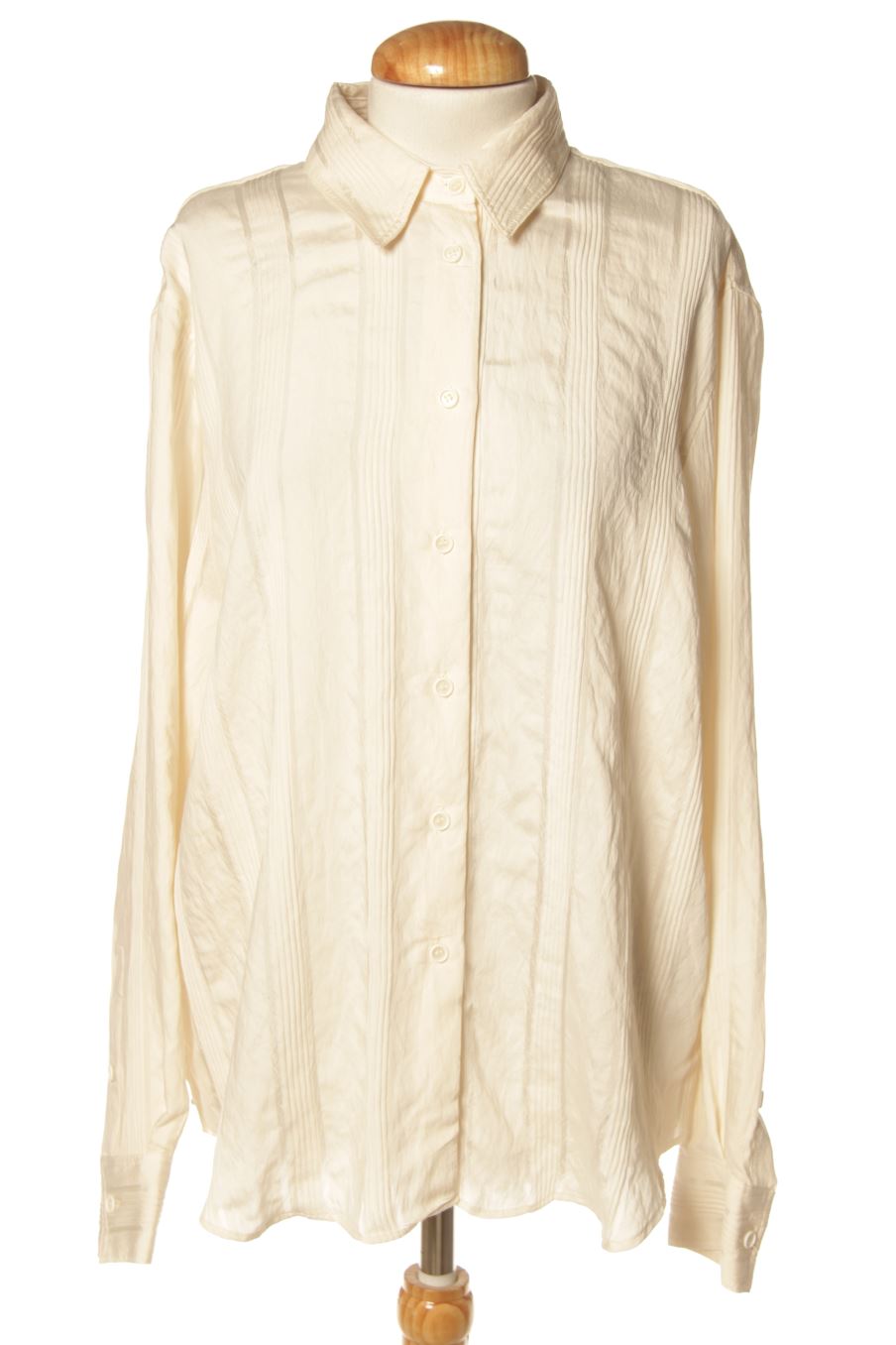 Chemise Zara de la taille L, de couleur beige