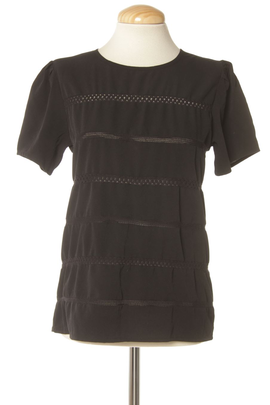 Blouse à manches courtes Gerard Pasquier de la taille S, de couleur noir