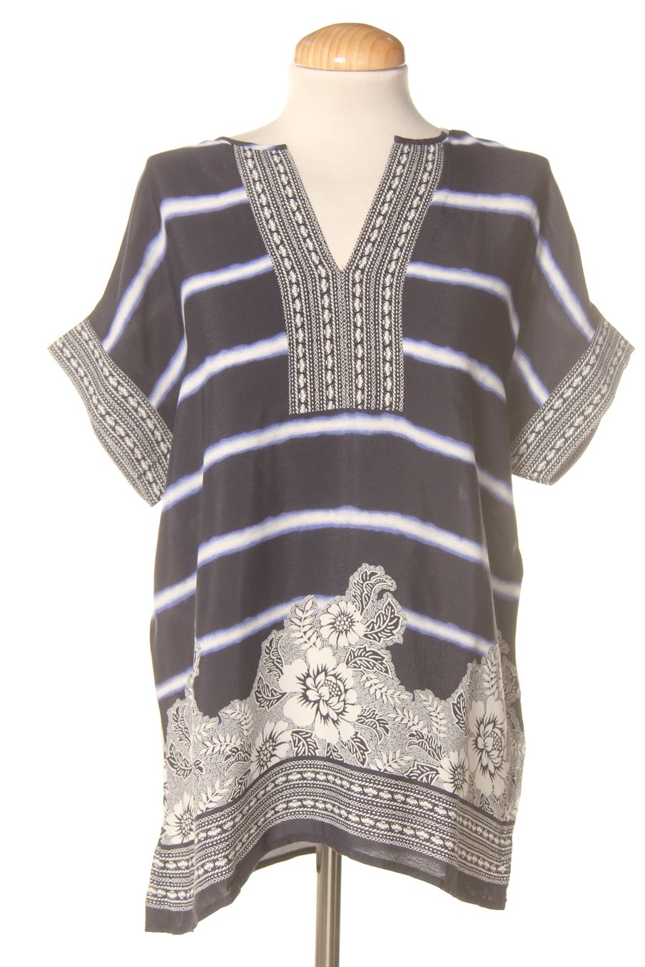 Kurzärmelige Bluse von El Corte Ingles Größe XS, Farbe Marineblau, für