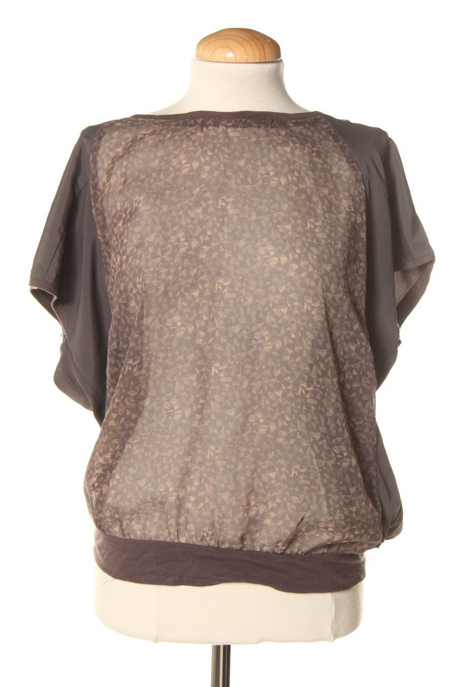 Blouse à manches courtes Bonobo Jean de la taille XS, de couleur gris