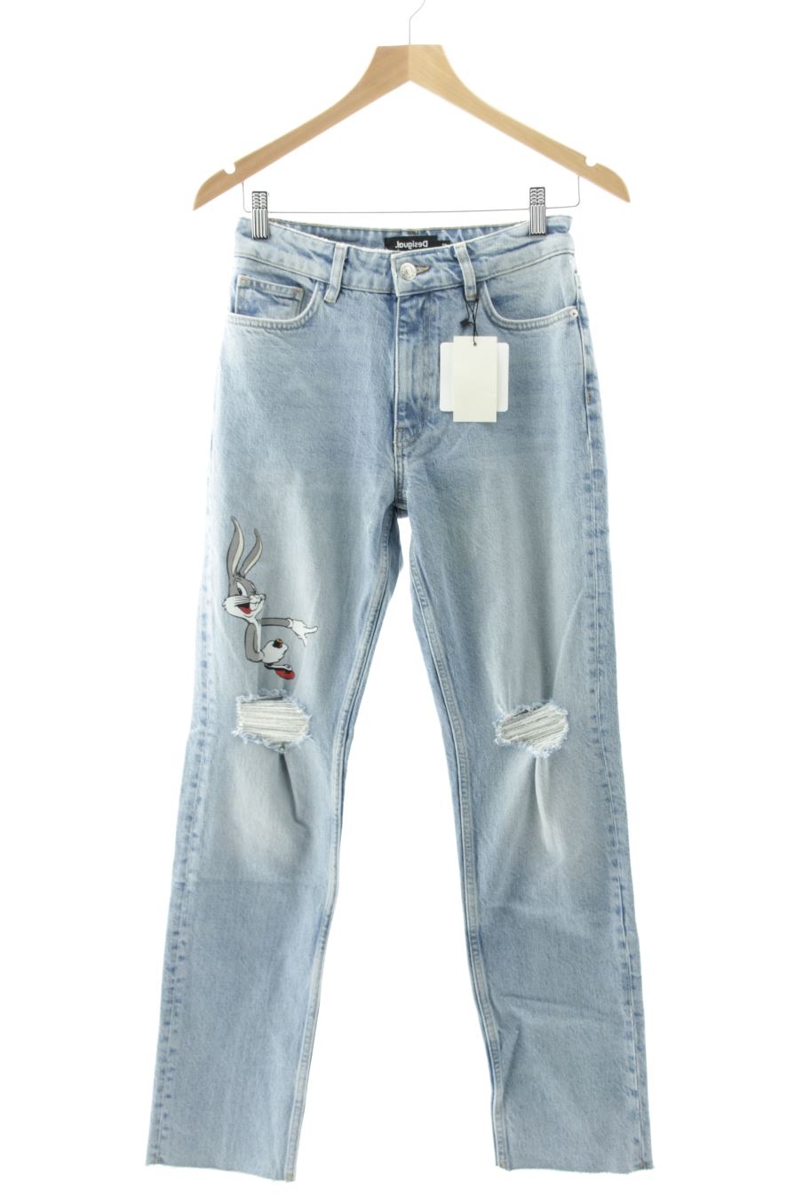 Jeans Desigual de la taille 38, de couleur bleu de denim