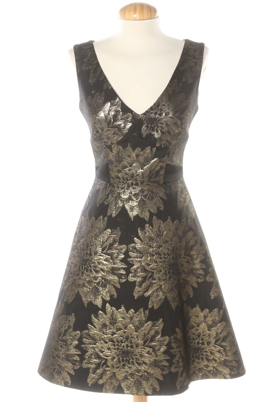 Vestido elegante de KAREN MILLEN de la talla 36, de color dorado