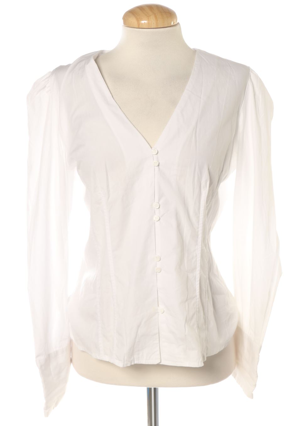 Blouse à manches longues Mango de la taille M, de couleur blanc