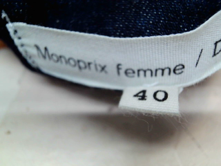 Jeans Monoprix Femme de la taille 40, de couleur bleu de denim