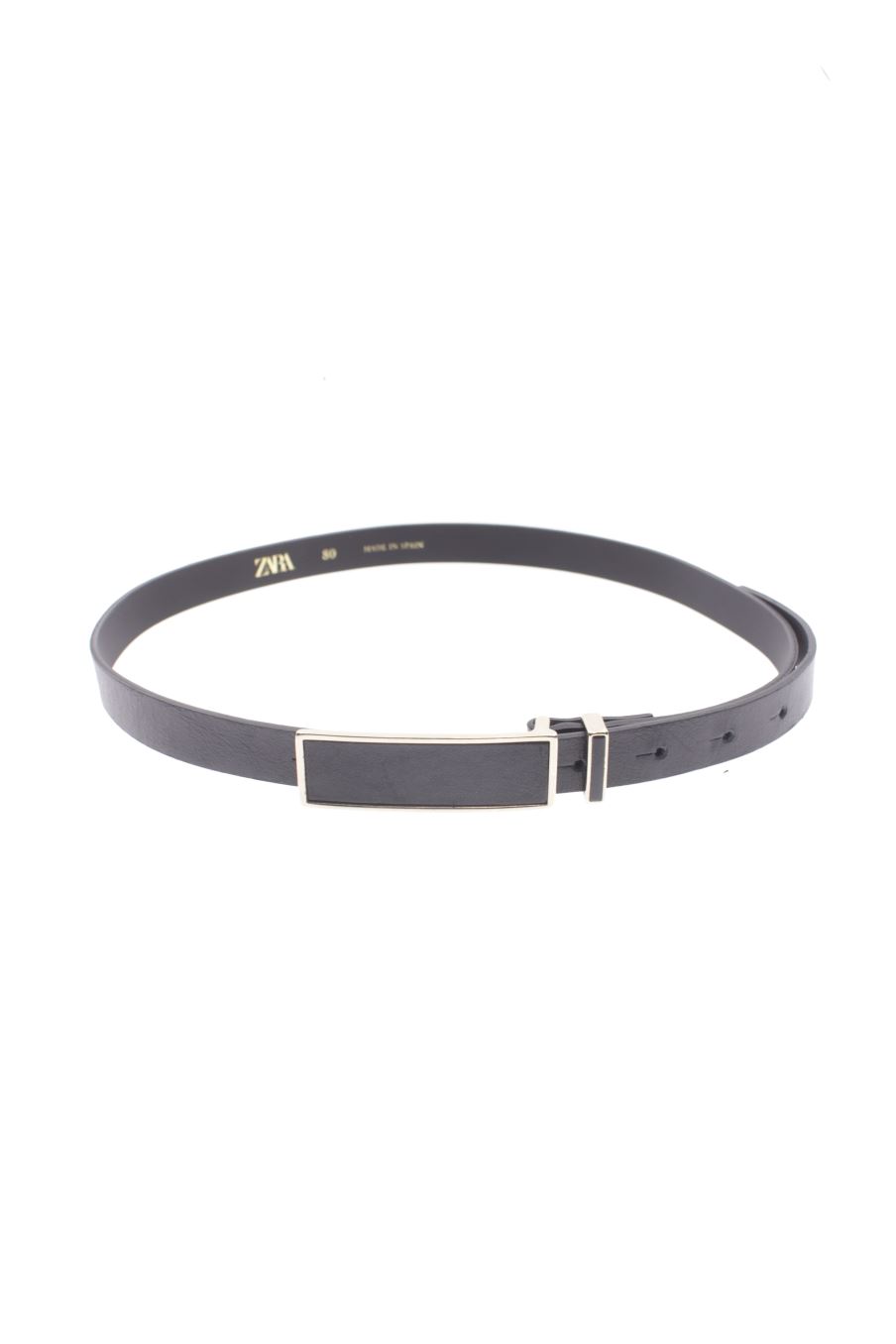 Cinturón de Zara de la talla XS, de color negro