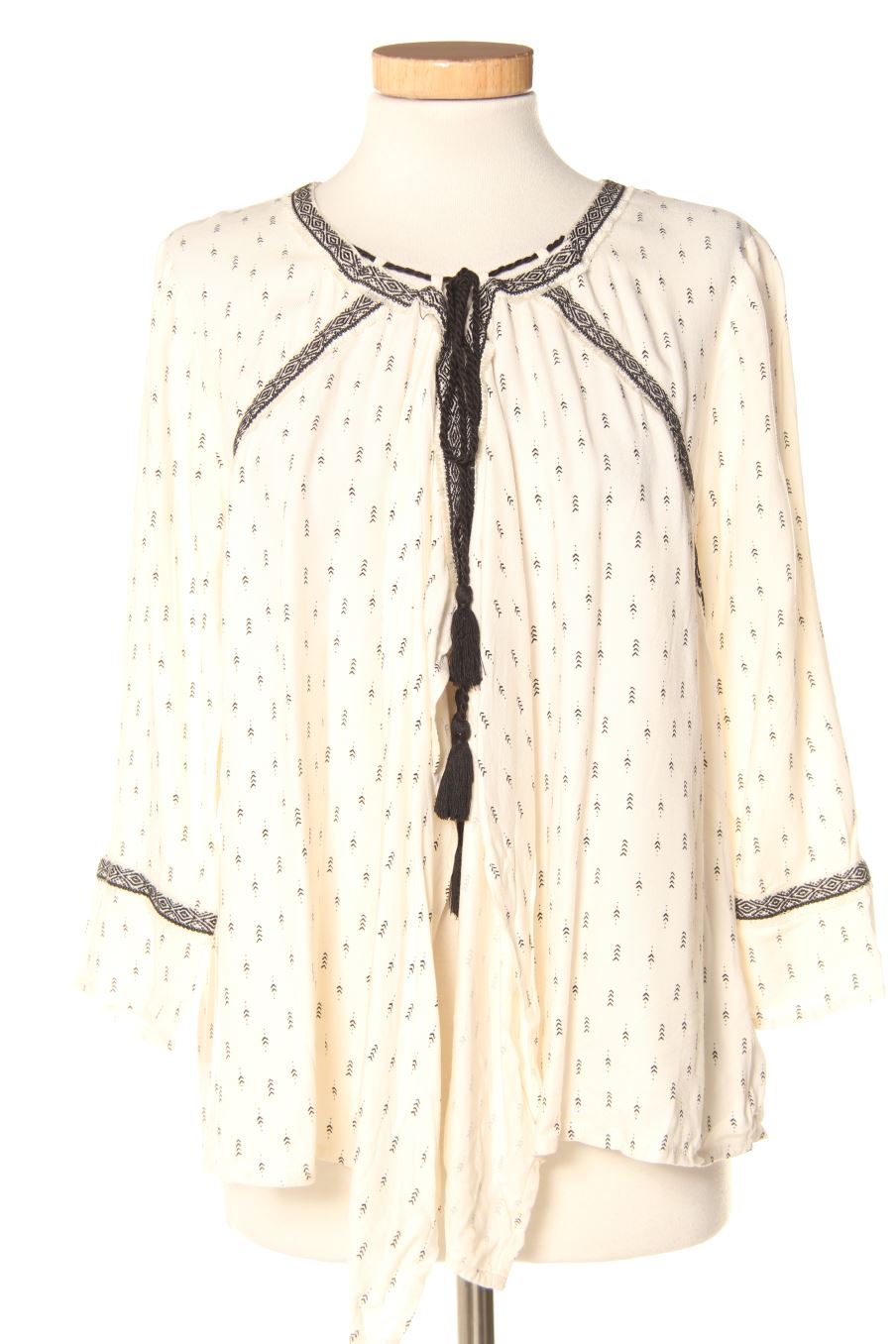 Blouse à manches longues Pull & Bear de la taille S, de couleur beige