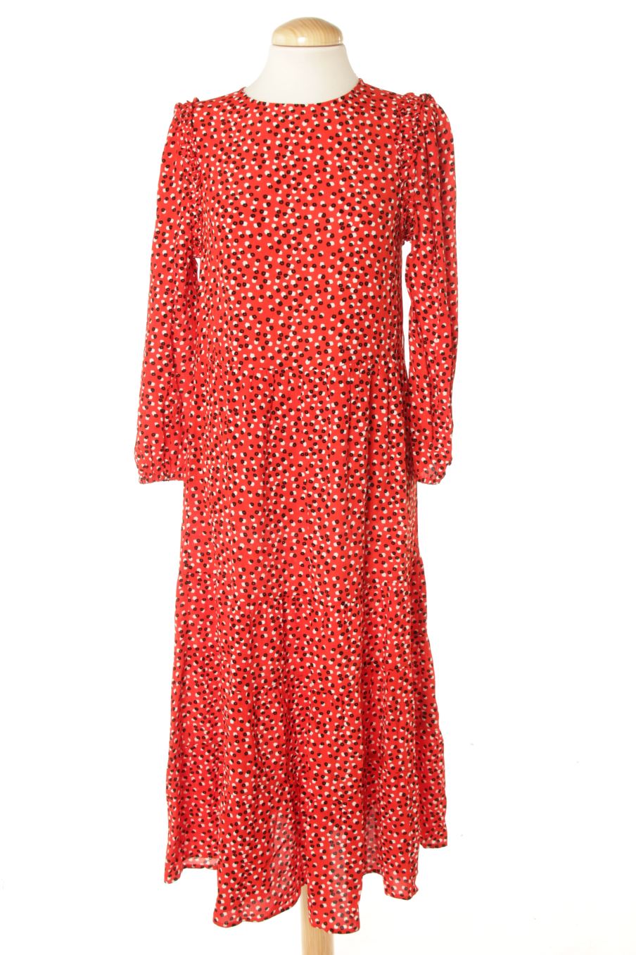 Robe casual Zara de la taille XS, de couleur rouge