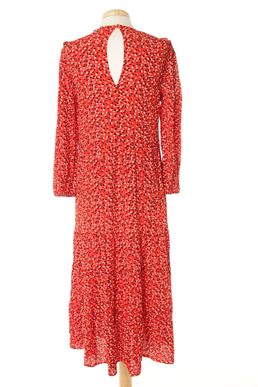 Robe casual Zara de la taille XS, de couleur rouge