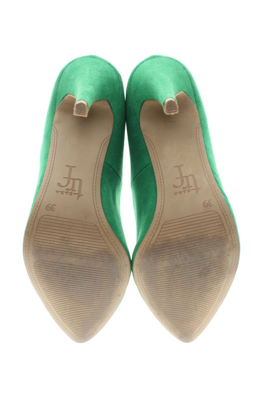 Zapatos de tacon de Trafaluc de la talla 39, de color verde de