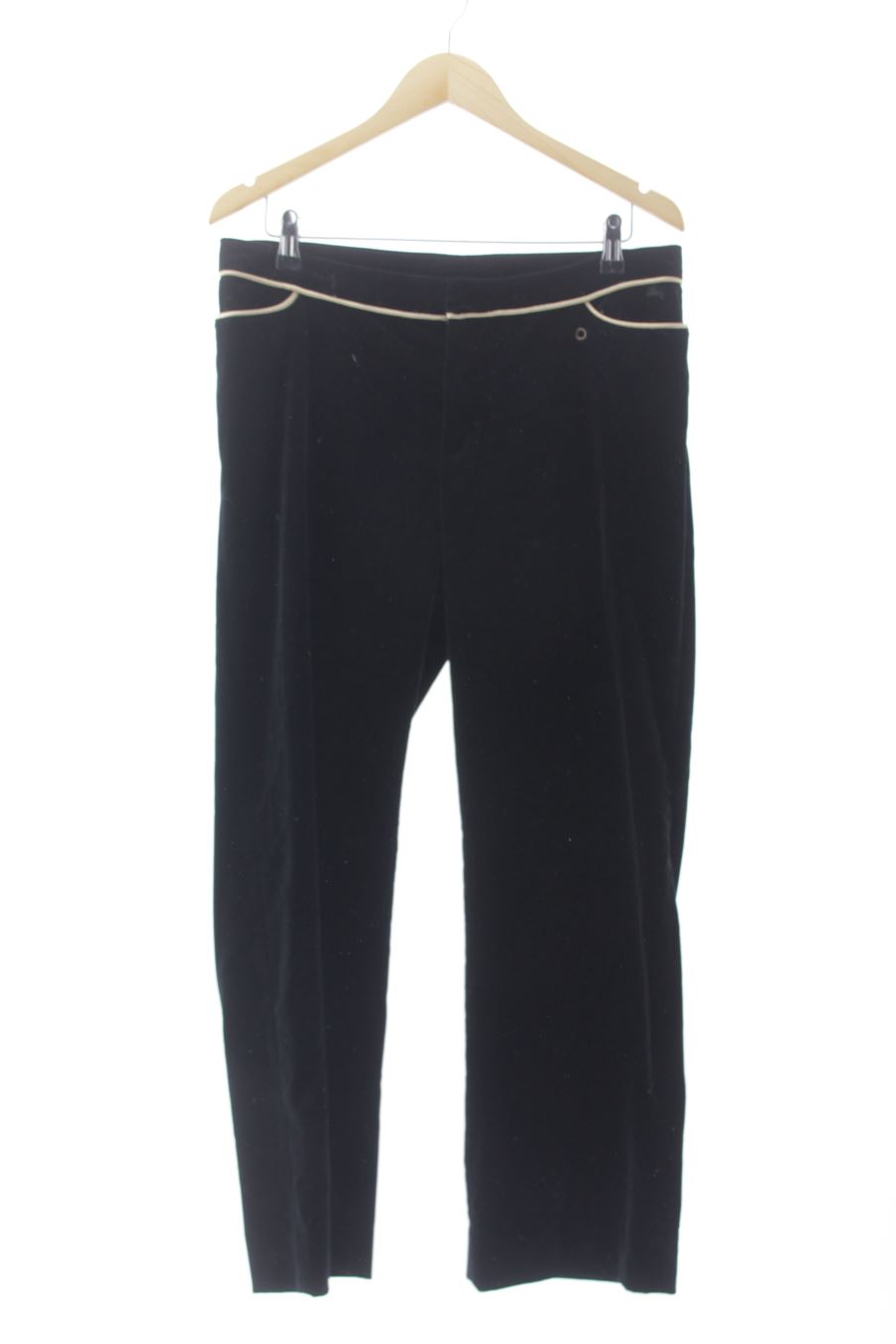 Pantalon Burberry de la taille 46, de couleur noir de velours